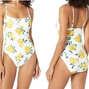 KATE SPADE LEMON BEACH CLASSIC 1PC Swimsuit FRESH WHITE SIZE S NWT!